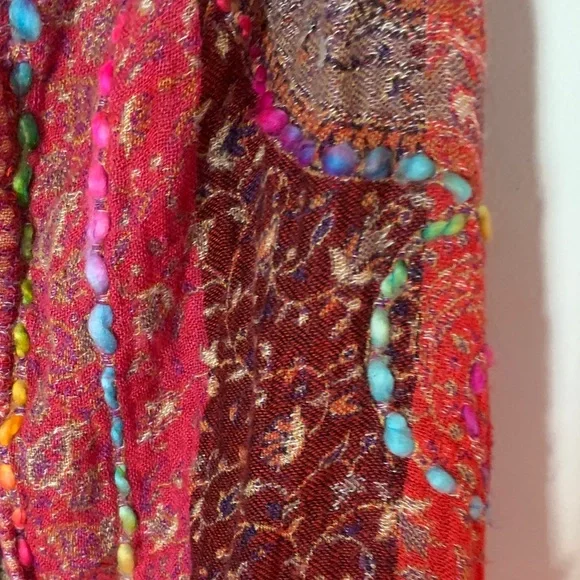 Soft Surroundings Multicolor Patterned Vest With Fringe - Picture 8 of 9